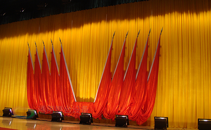 學校禮堂、報告廳 大型舞臺阻燃幕布廠家定做
